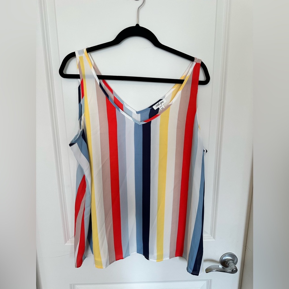 Tribal Jeans Striped Tank Top